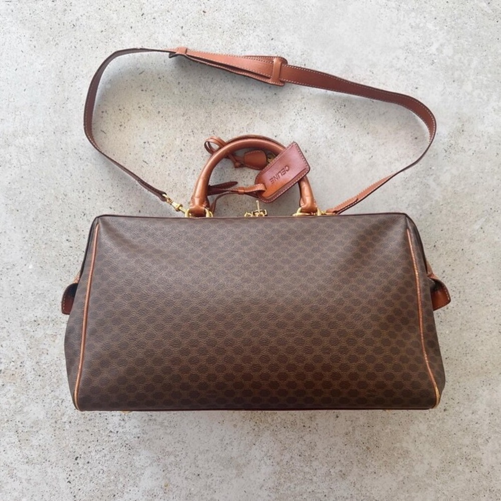 🤎 CELINE Macadam Overnight Weekender Duffel Bag